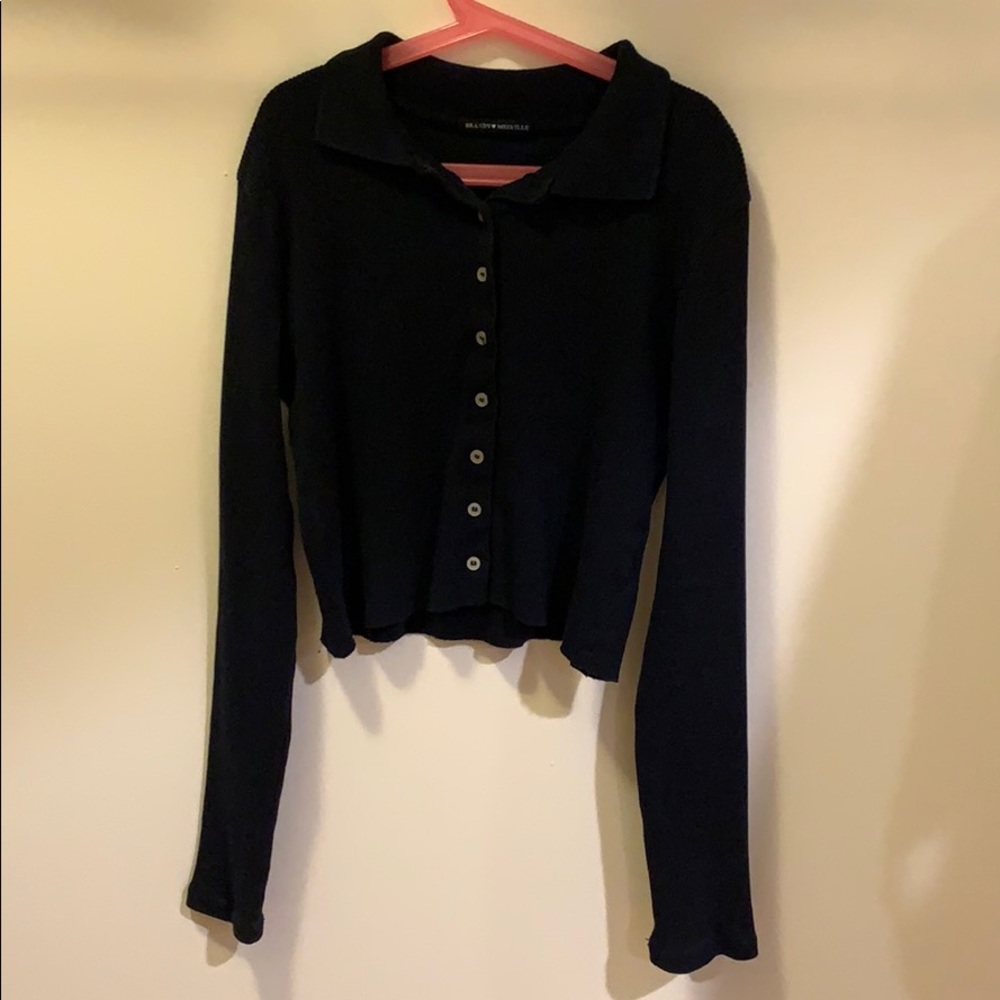 Brandy Melville Navy Blue Caroline Top